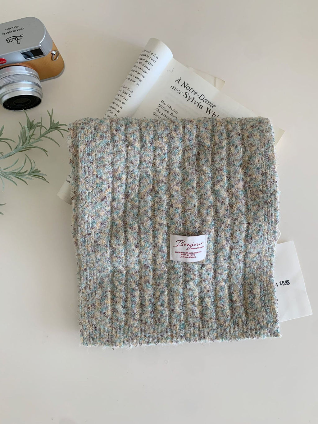 Écharpe de cou tricotée versatile, épaisse et chaude