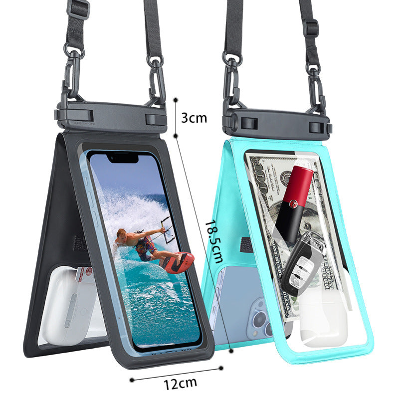 Double Compartiment Téléphone Sac imperméable pour la natation de plage