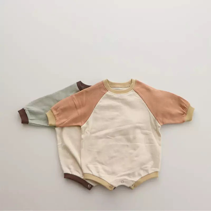 Couleur contrastée Raglan Petit sweater Triangle Escalade
