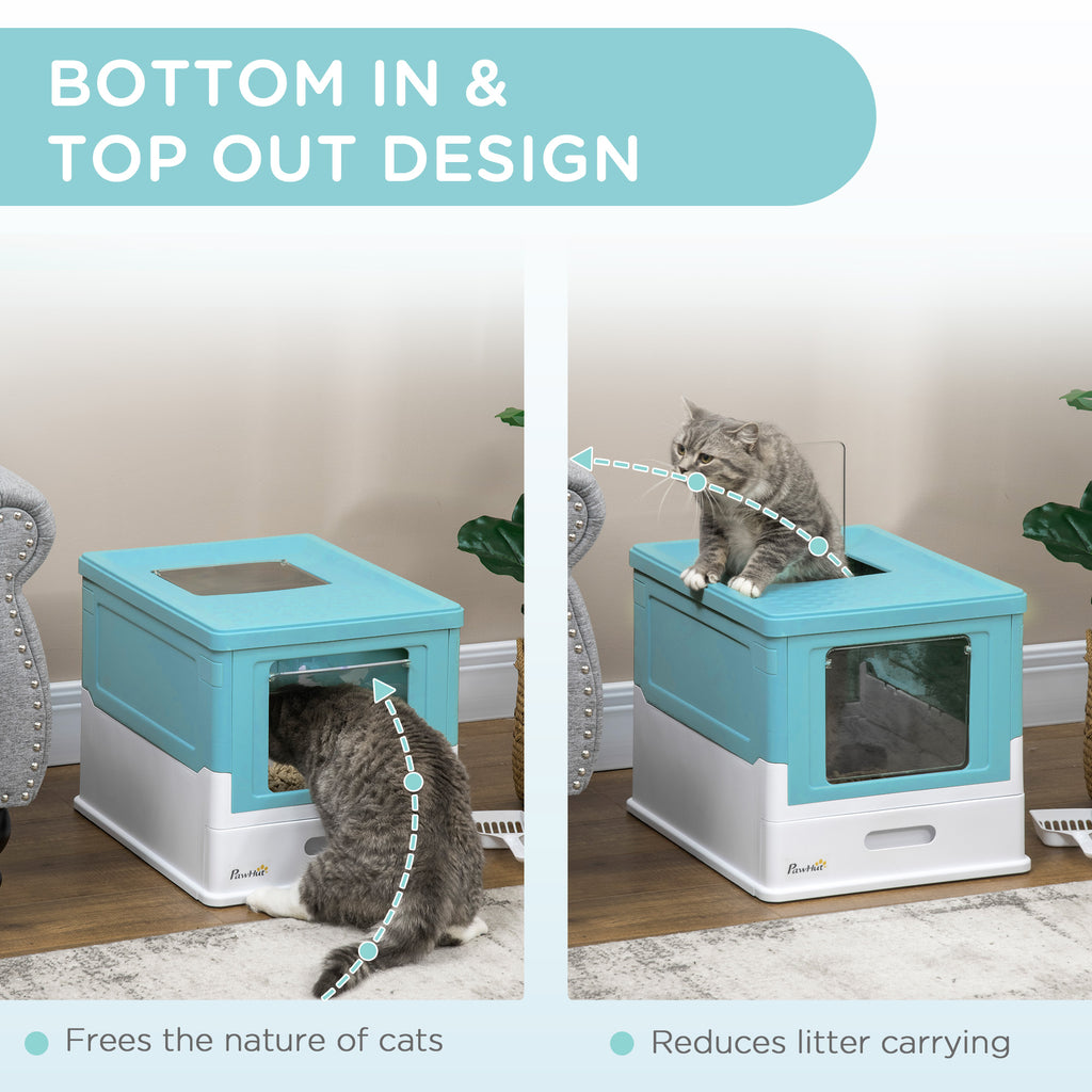 Boîte à litière pour chats à capuchon