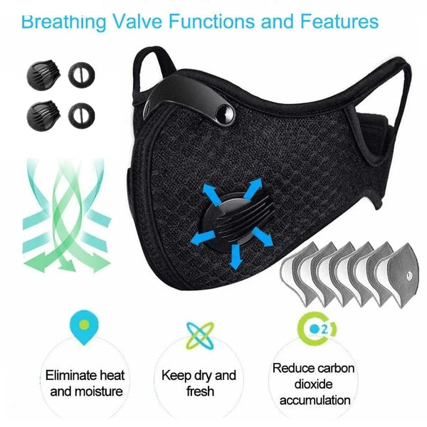 Anti-Verschmutzung Halb Gesicht Staub Masque Respirateur Gesichtschutz Mit Filtre