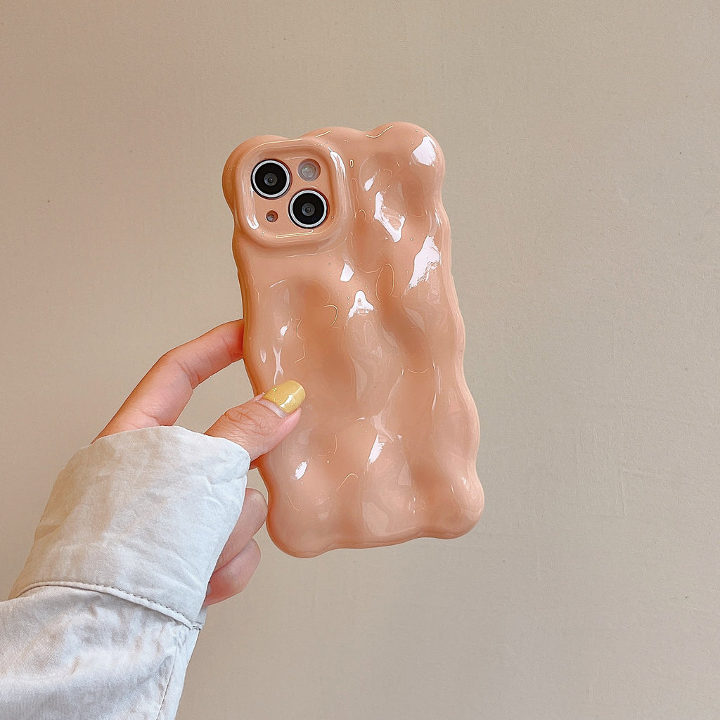 Irrégulier Meteorite Pattern Phone Case Couleur solide