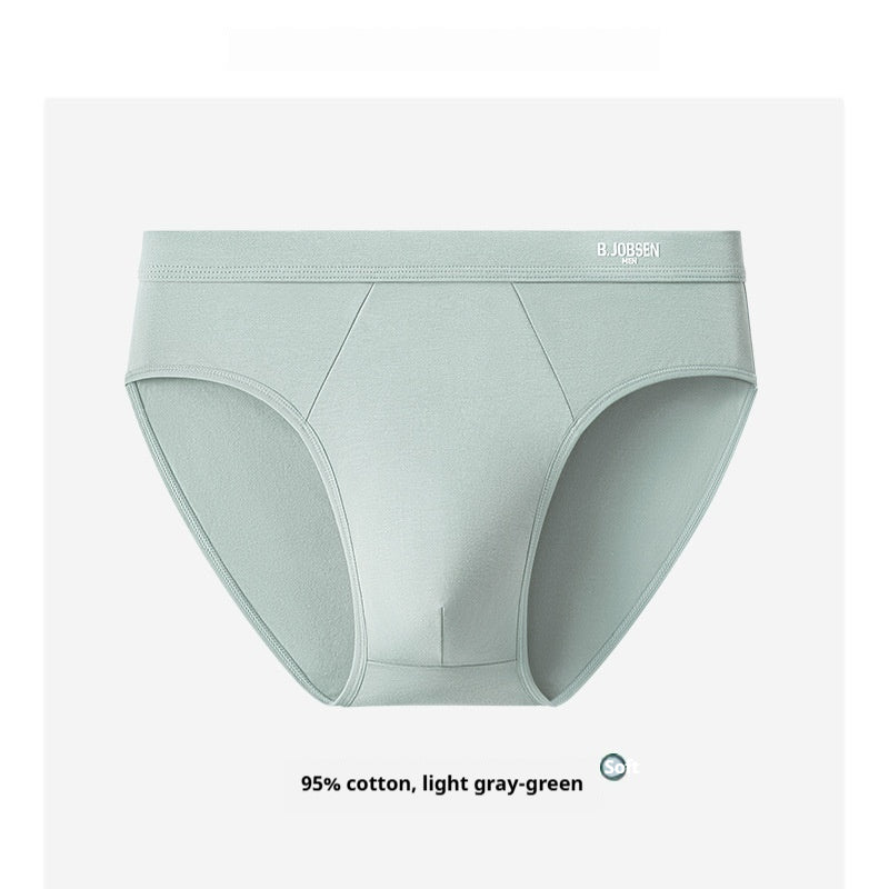 Slips en coton respirant pour hommes avec un crotch de coton antibactérien