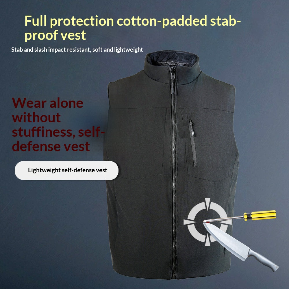 Veste anti-cout et anti-slash avec fermeture éclair
