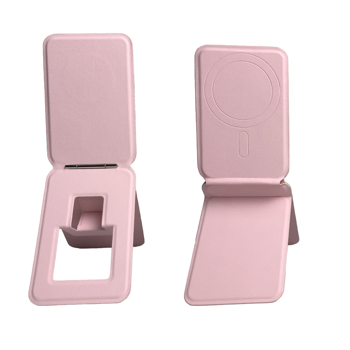 Téléphone portable Sticker arrière en cuir Sac de carte magnétique à trois plis