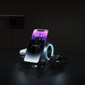 Chargeur sans fil magnétique vertical de lumière d'ambiance sphérique
