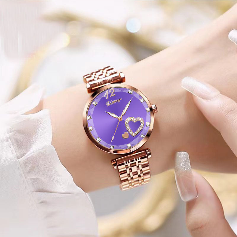 Les belles femmes Niche Diamond Student Watch simple