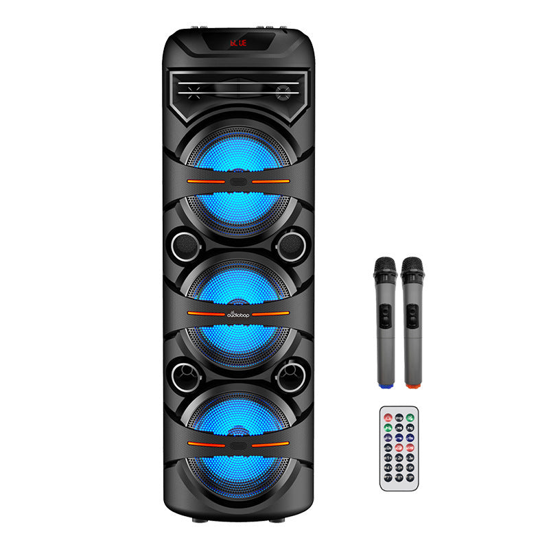 Lampes de scène Haut-parleur Bluetooth Home Microphone sans fil Portable