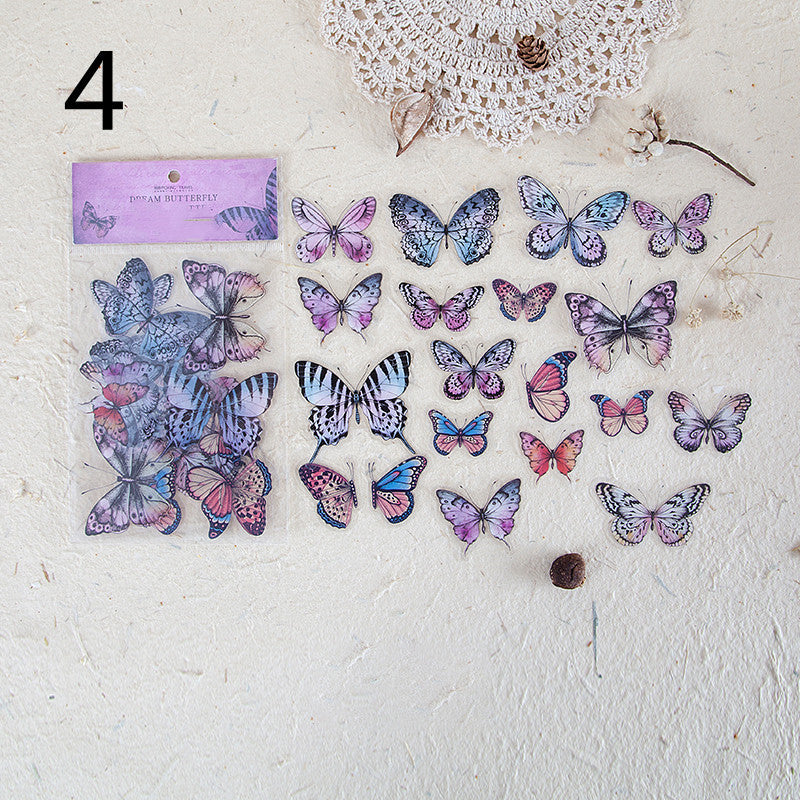 Sticker Wings Herbarium Series Handbook Material Décoration
