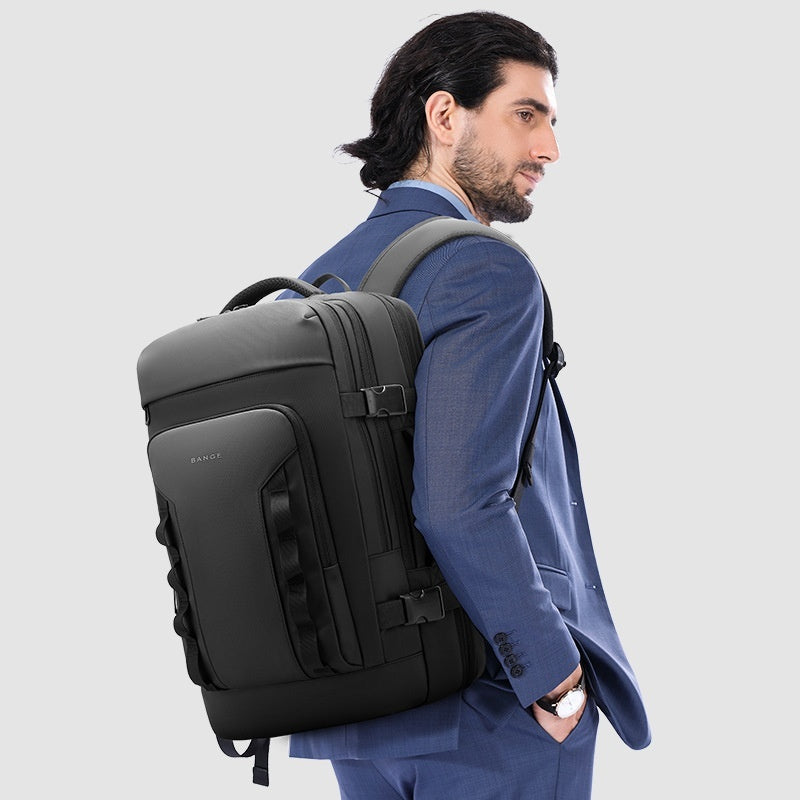 Sac à dos extensible de grande capacité pour les hommes pour voyager et porter un ordinateur portable