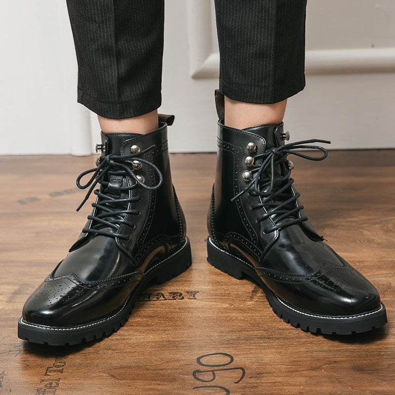 Extérieur Dentelle Haut Mode Martin Bottes