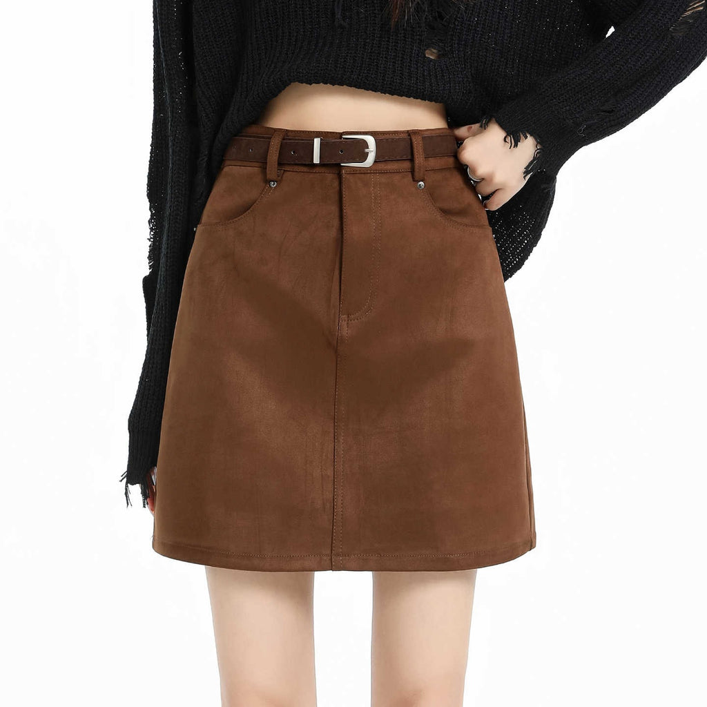 Femmes Automnehiver Haute taille Corps Hugging Mini jupe