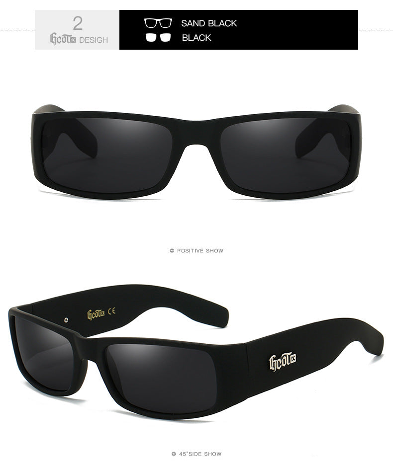 Fashion Brand Plaid Hip Hop Fashion West Coast Polarized Lunettes de soleil