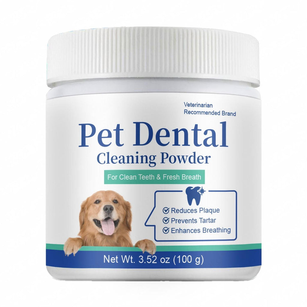 Poudre de nettoyage des dents des animaux de compagnie