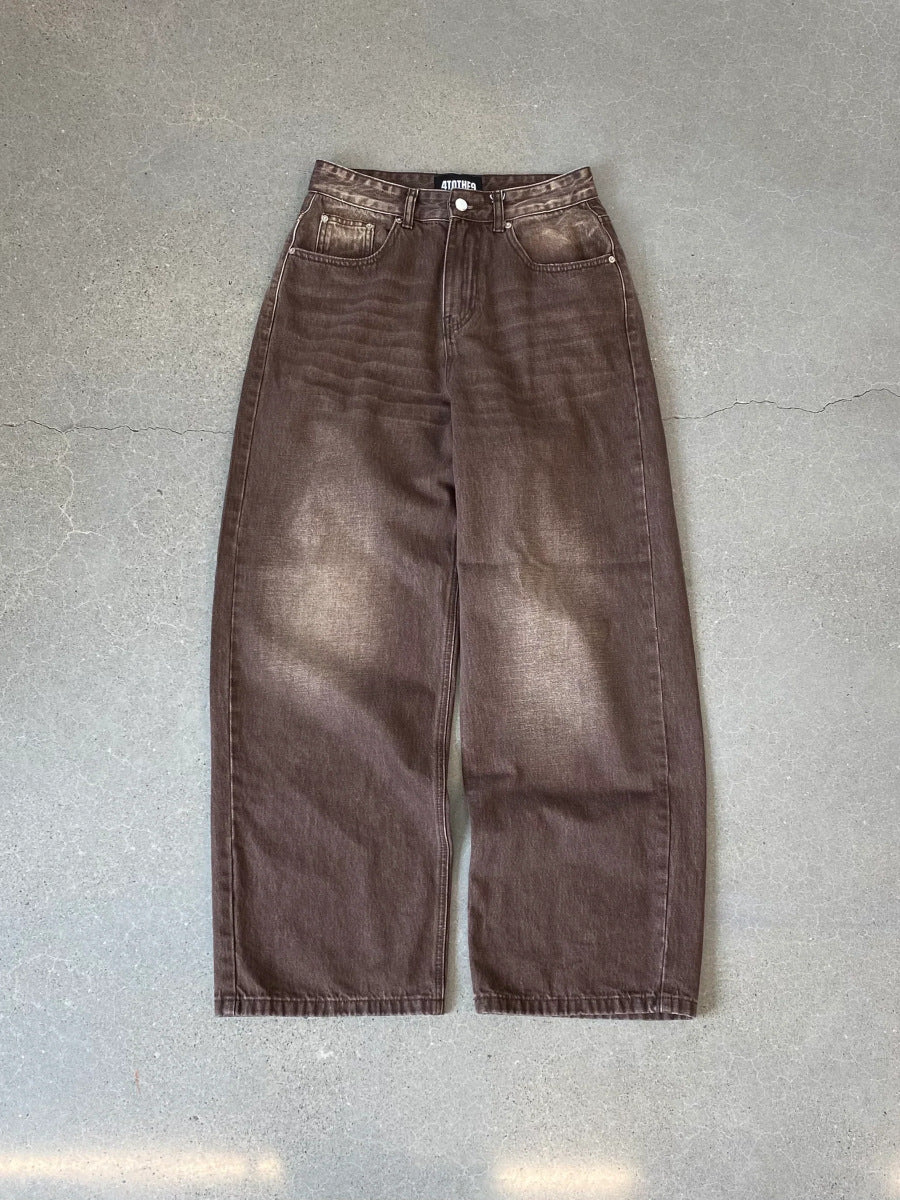 Matcha Vert Jambe droite Pantalons à coupe molle