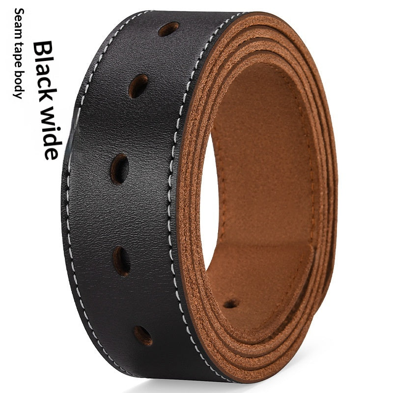 Ceinture en cuir extensible casual homme avec boucle d'épingle
