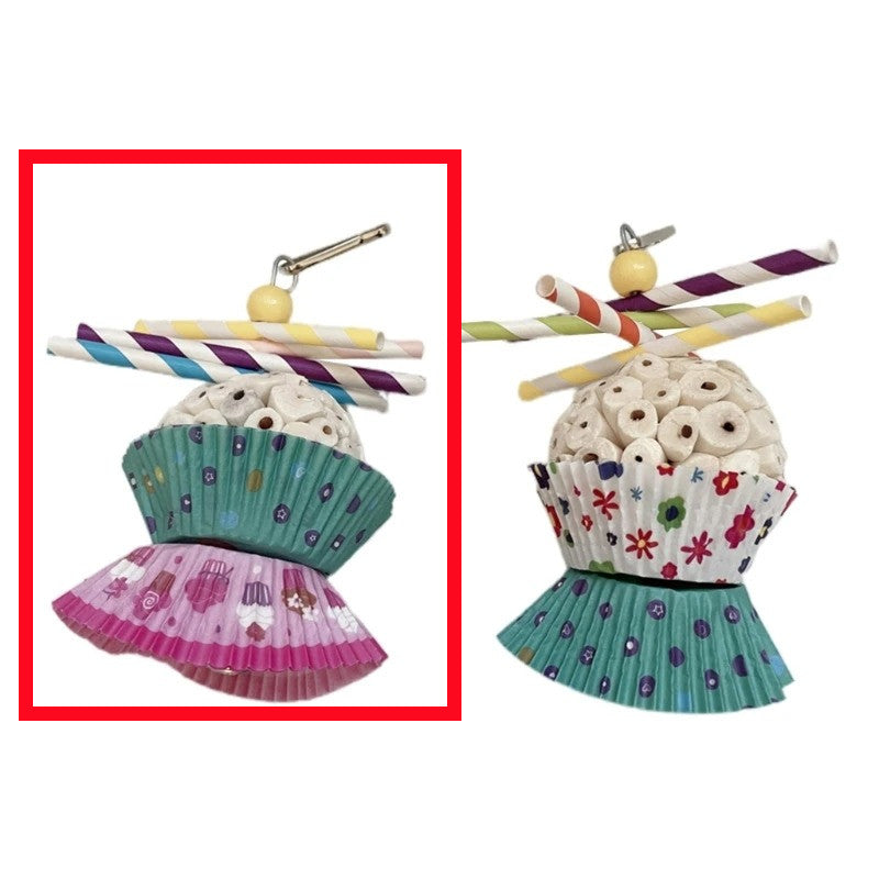 Jouet de perroquet Oiseau comestible Soft Ball Shredding Jouet de soulagement de l'ennui Chewing Bite Toy