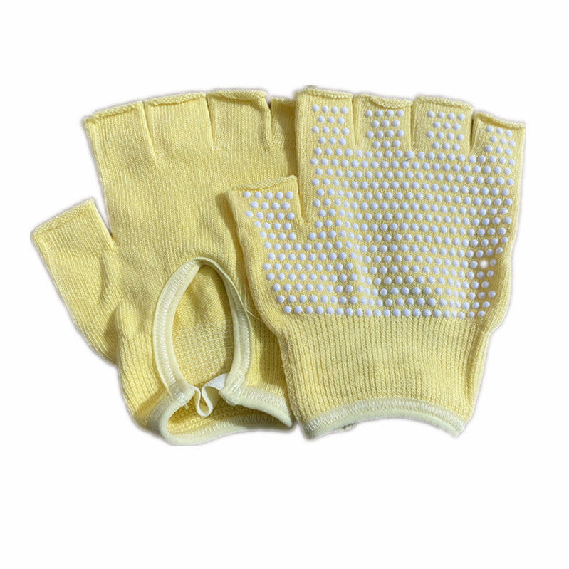 Gants antidérapants de yoga aérien en coton respirant