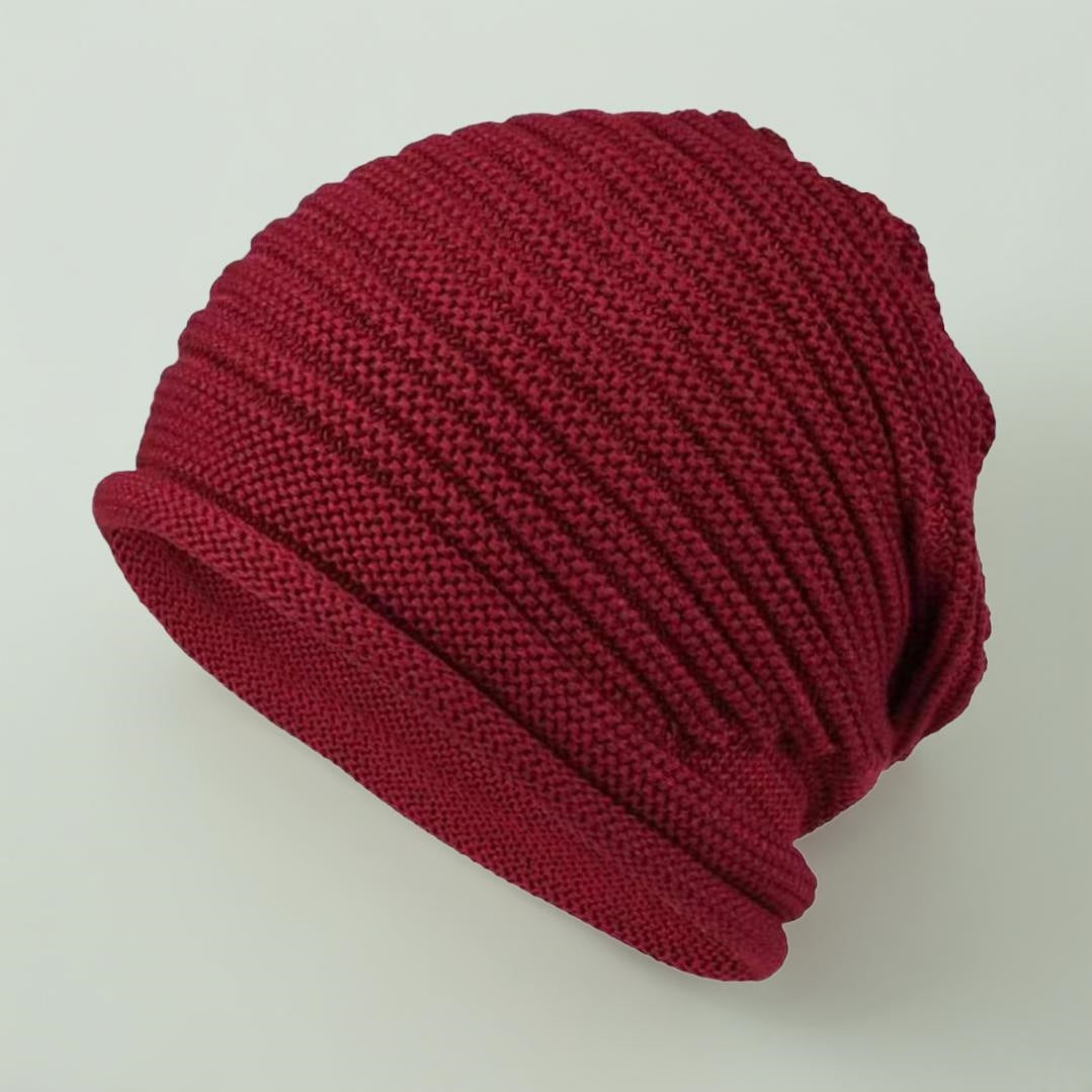 Bonnet polyvalente et chaude en laine tricotée pour femmes
