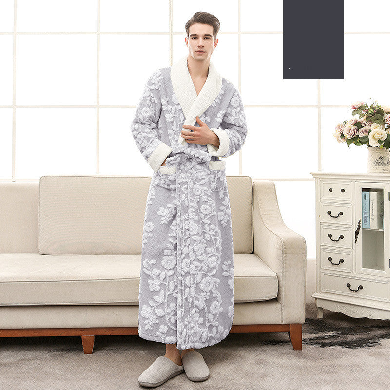 Jaquard Double couche Épaisseur de chemise de nuit en flanelle