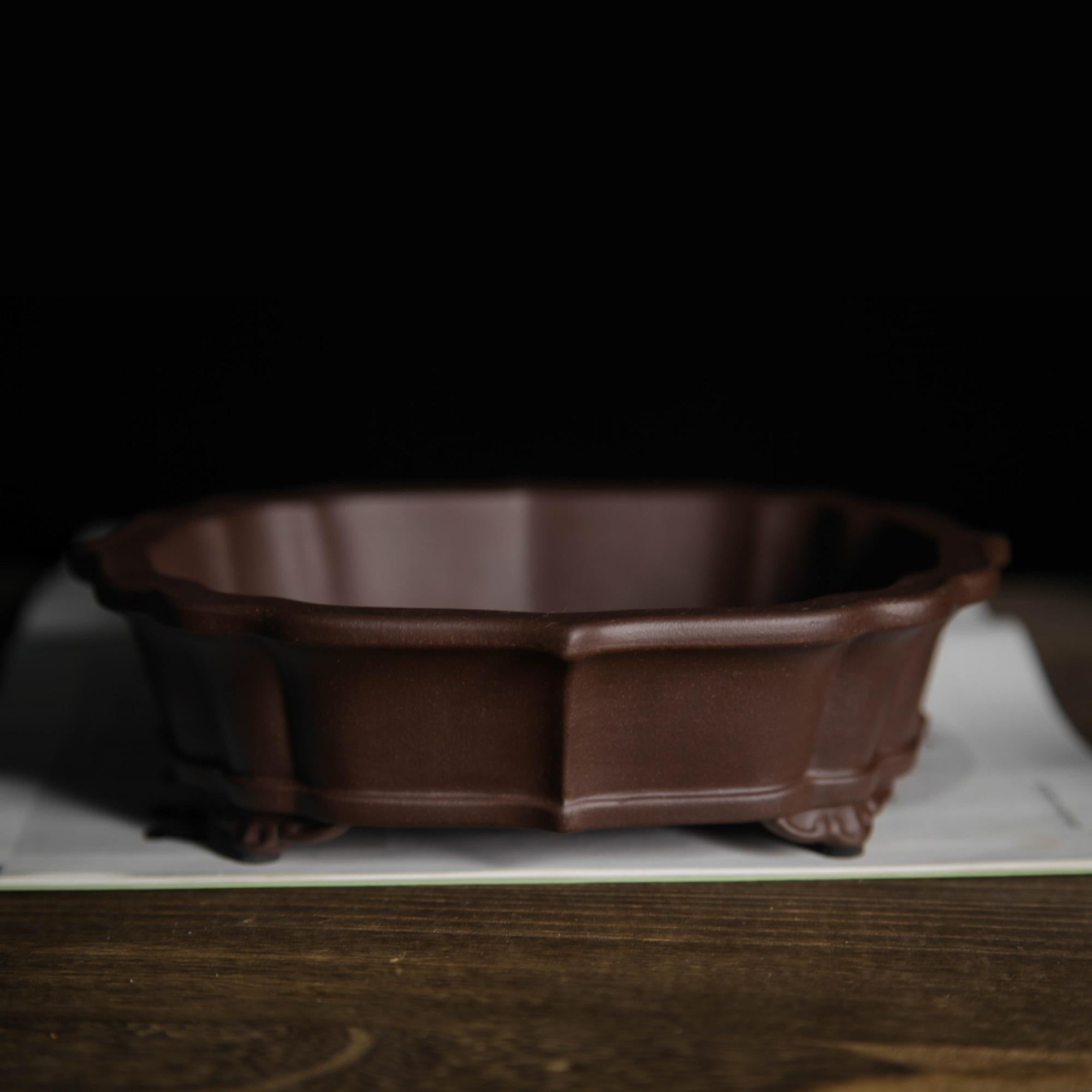Zisha Ore brute Purple Clay Horse Trough Basin
