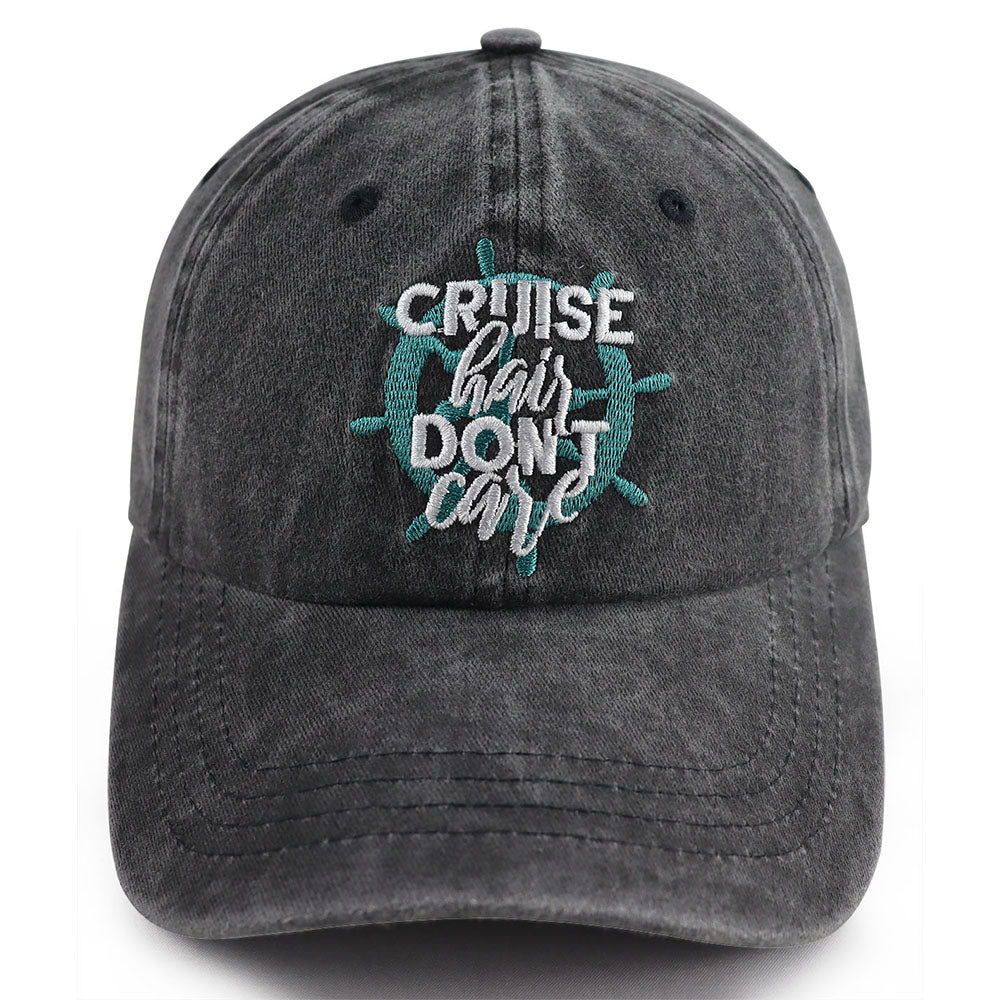 Women's 2pcs Washed Baseball Cap