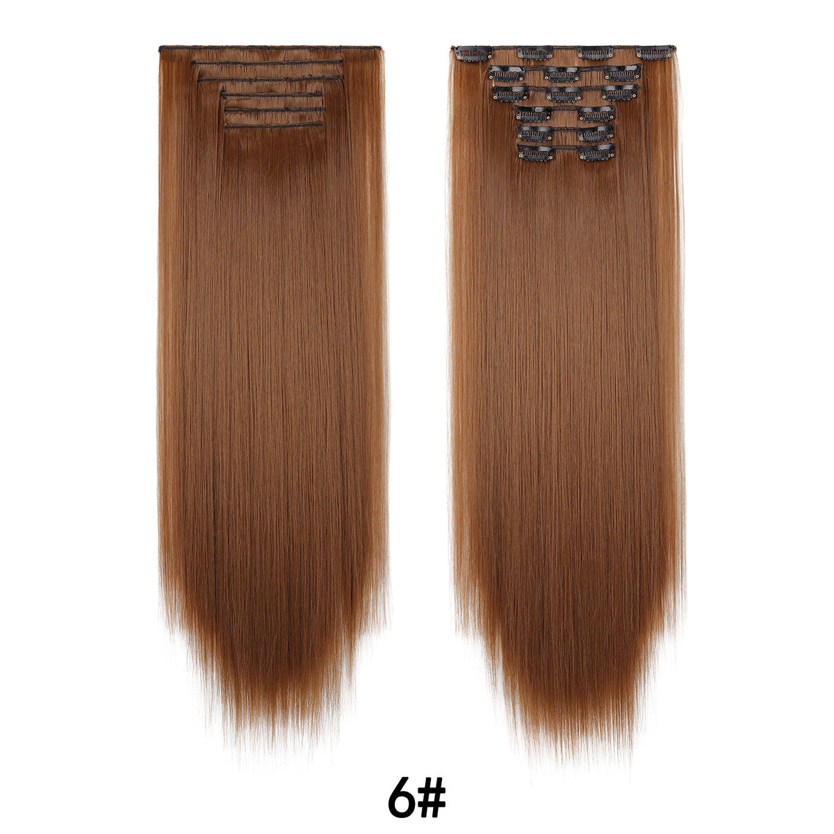 Ensemble d'extensions capillaires 6-pièces