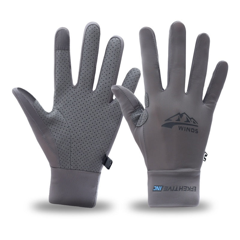 Gants de vélo de fitness à moitié doigt tactile écran respirant écran solaire Gants pour hommes et Wo