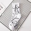 Style coréen Trendy Marque Unisexe Couple Graffiti Couleur bloquées Chaussettes mi-calf