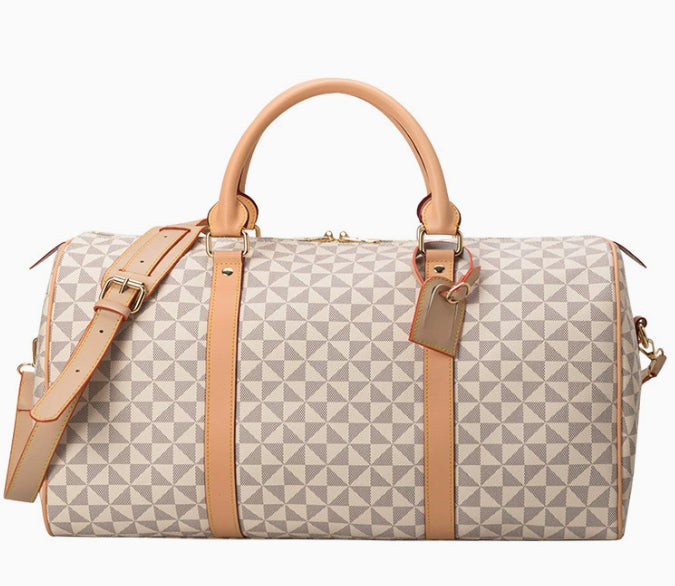 Grand-Capacité Affaires Voyage Sac Duffel Imprimé Sac Boston Handheld Crossbody Bag