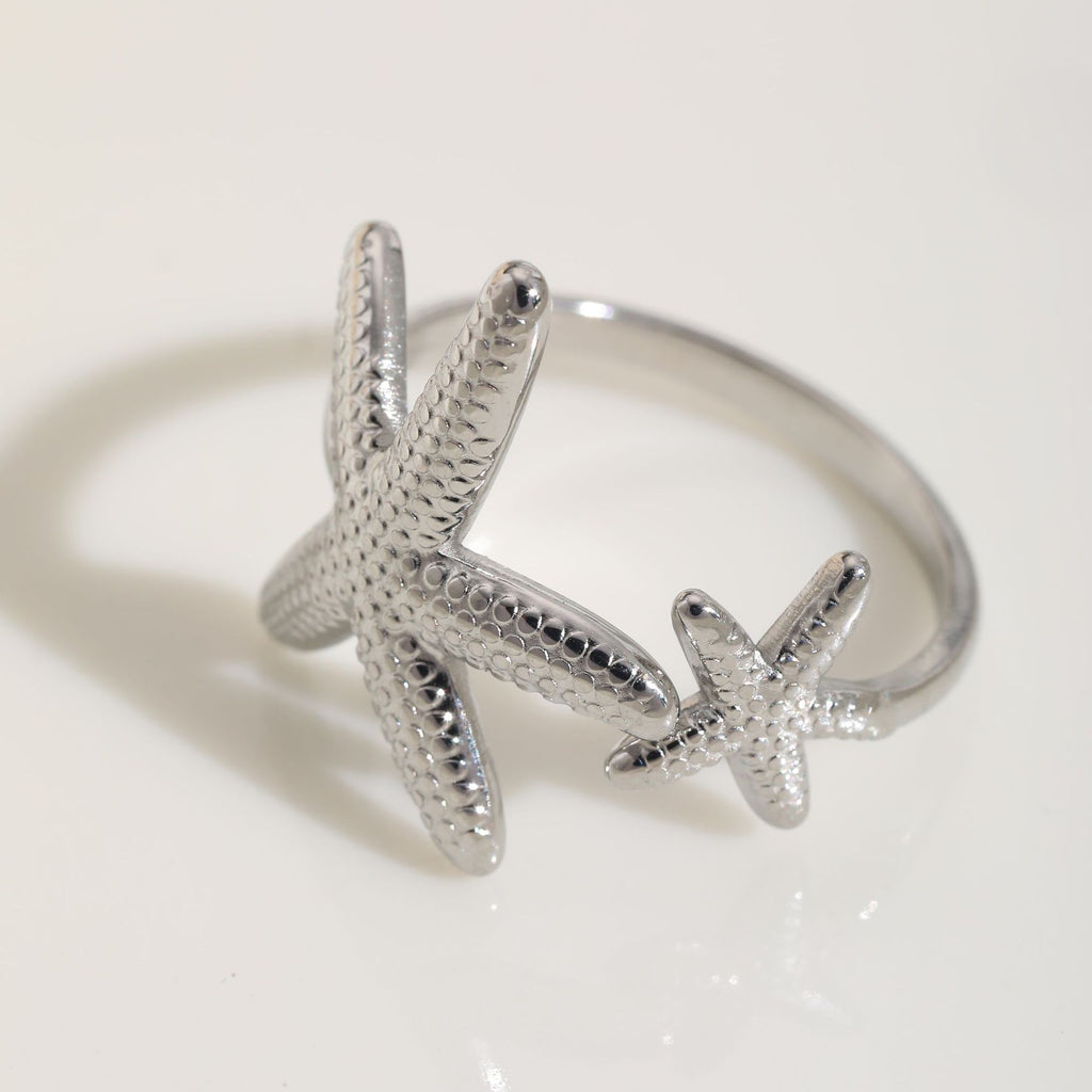 Anneau ouvert réglable en acier inoxydable Ocean Inspired