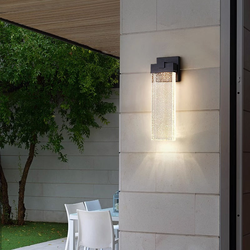Black Outdoor Simplicity Courtyard Lampe murale LED