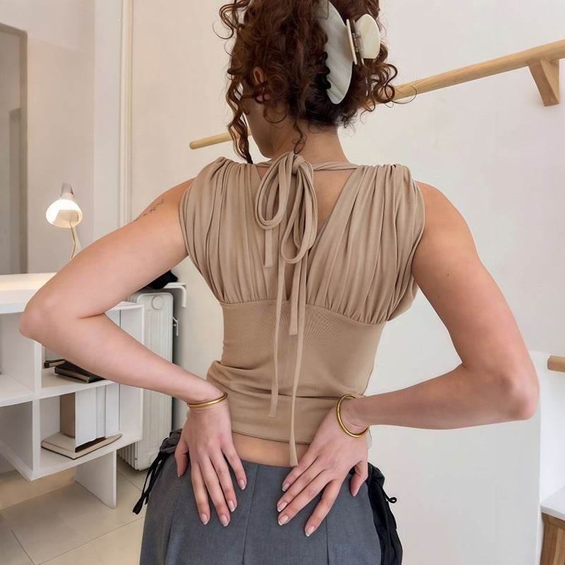 Charmant Veste à col V asymétrique Slim-fit