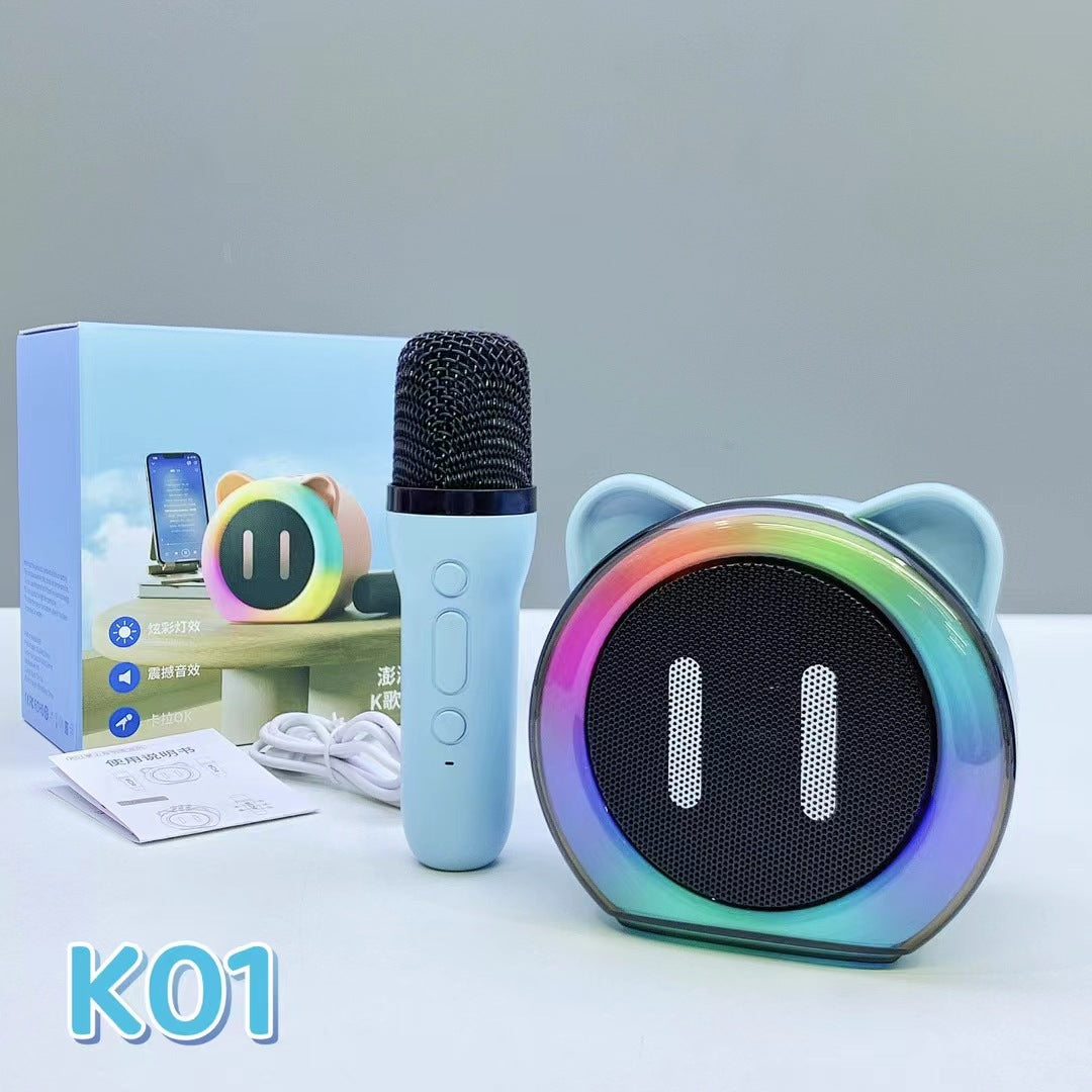 Haut-parleur Bluetooth Karaoke et microphone sans fil pour enfants