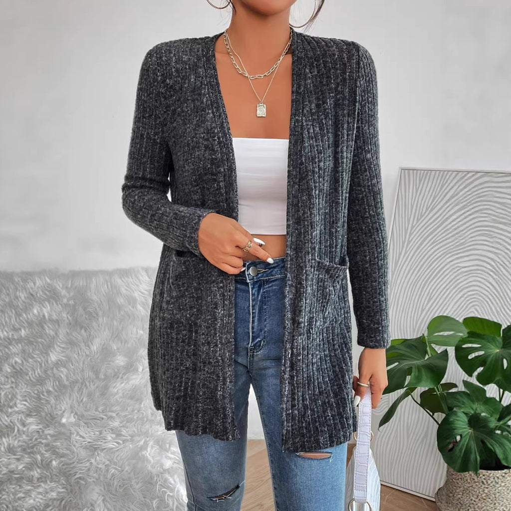 Cardigan à maille longue pour femmes