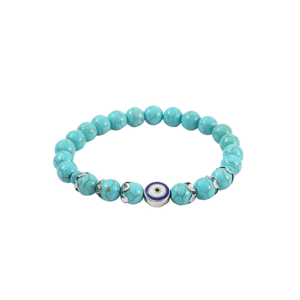 Bracelet Tourquoise Rond de 8mm