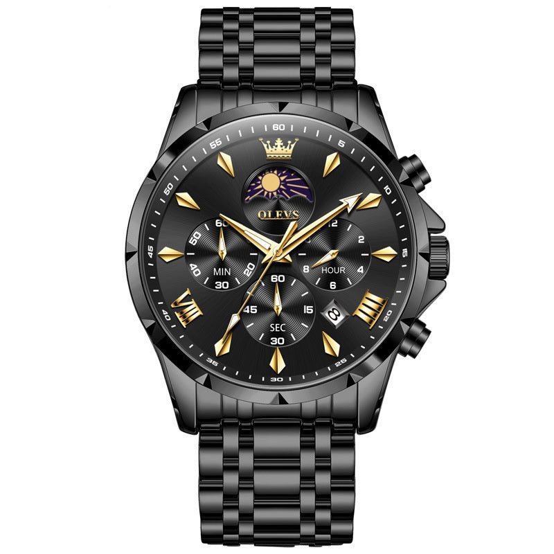 Montre Quartz masculine multifonctionnelle sport et loisirs
