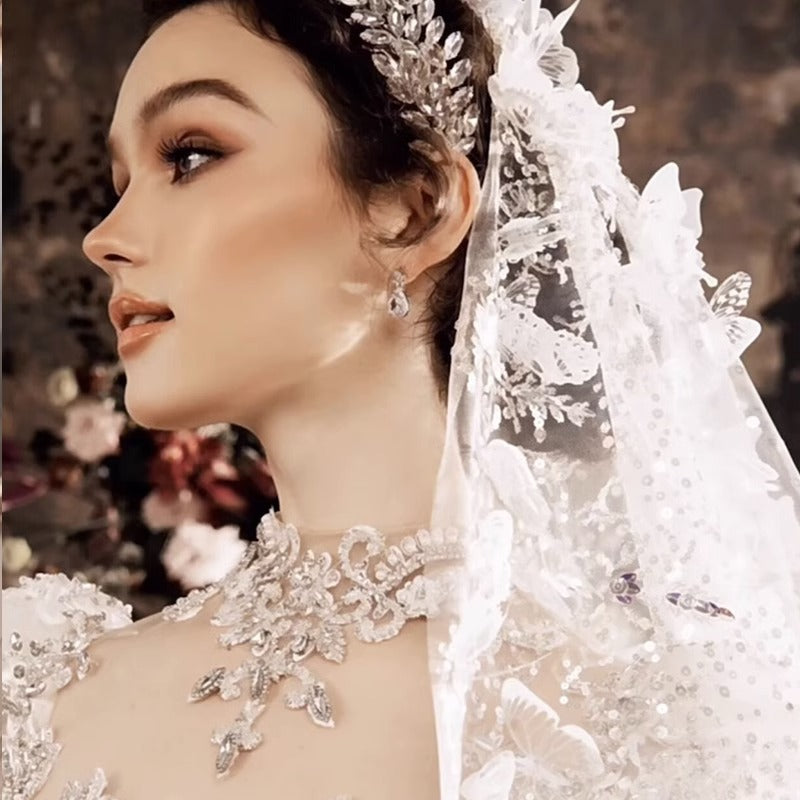 Heavy Industry European Royal Style Princess Large Trailing Dress Woman