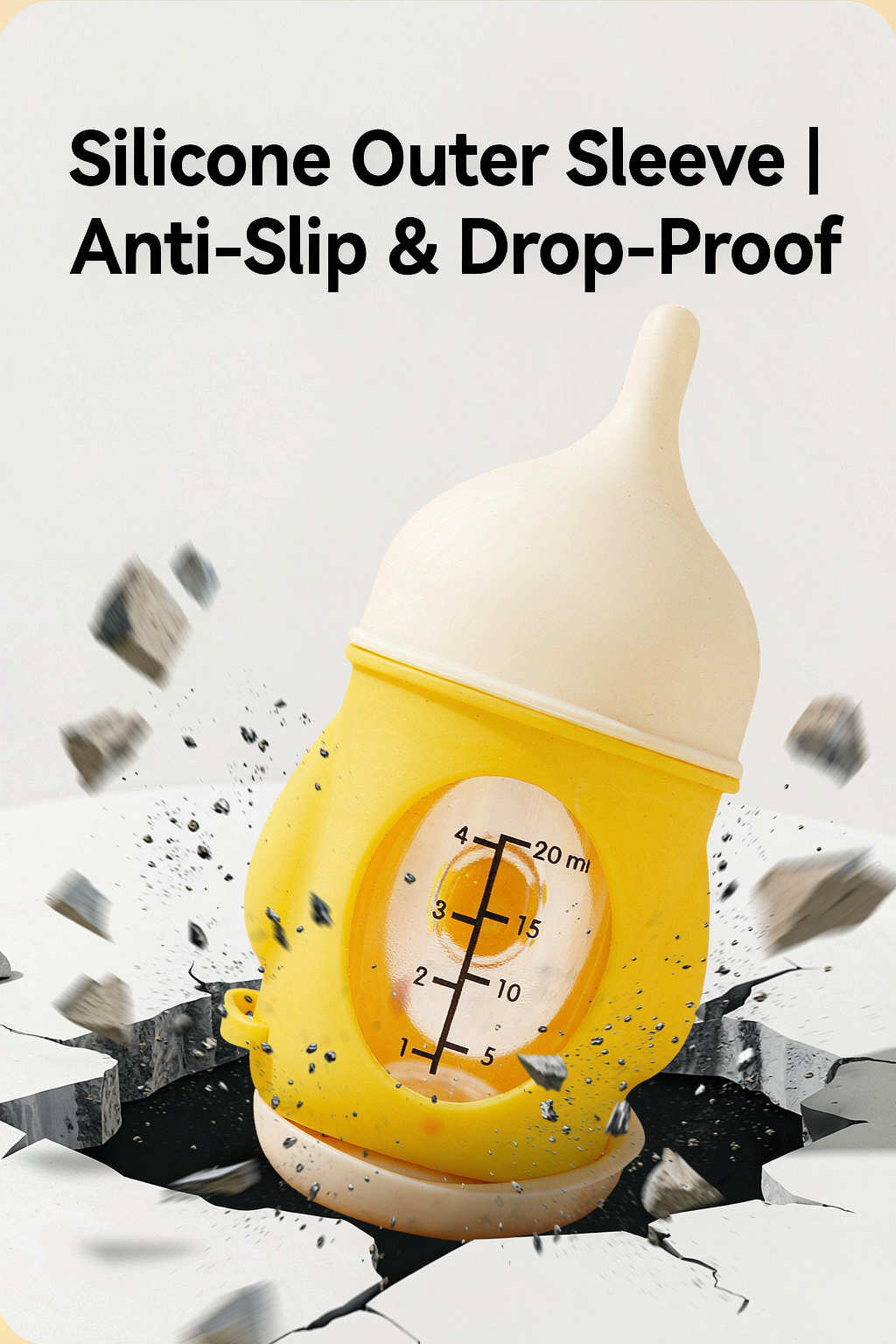 Bouteille de soins pour animaux de compagnie anti-choc bionique de 20ML 80ml pour chiots et chatons nouveau-nés