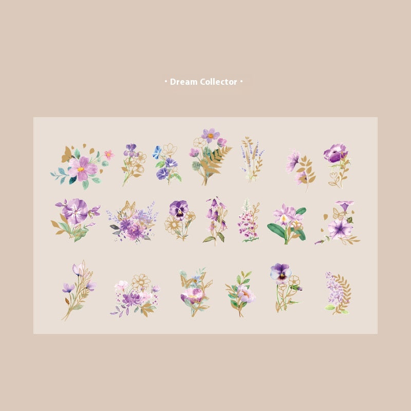 Plant Fleurs Journal Source décorative Matériau 40 Pièces