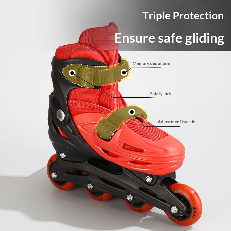Ensemble complet de skate en ligne pour enfants avec des options de taille multi-réglables