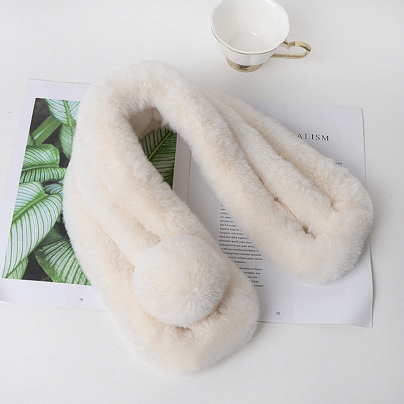 Écharpe de fourrure de lapin Rex pour femmes