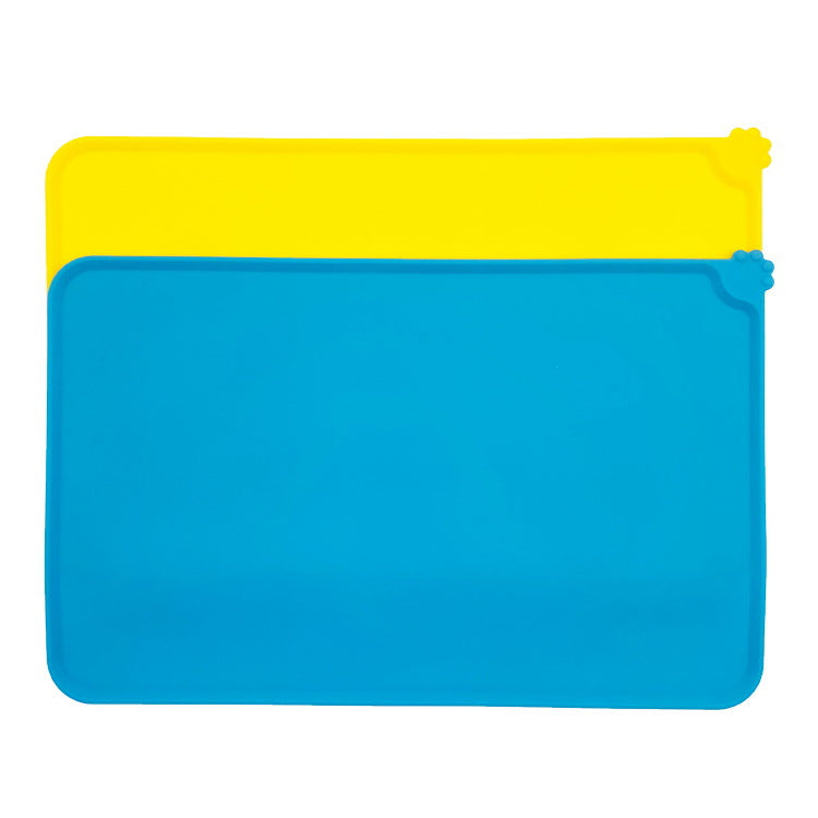 Nourriture Grade Silicone Pet Placemat Square Waterproof Non-Slip Diet Mat Cat Dog Pet Pad