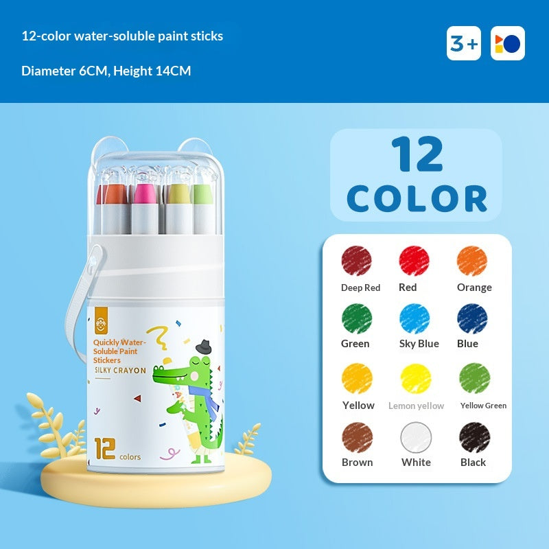 Pastels d'huile pour enfants lavables qui se fendent ou saignent par le papier