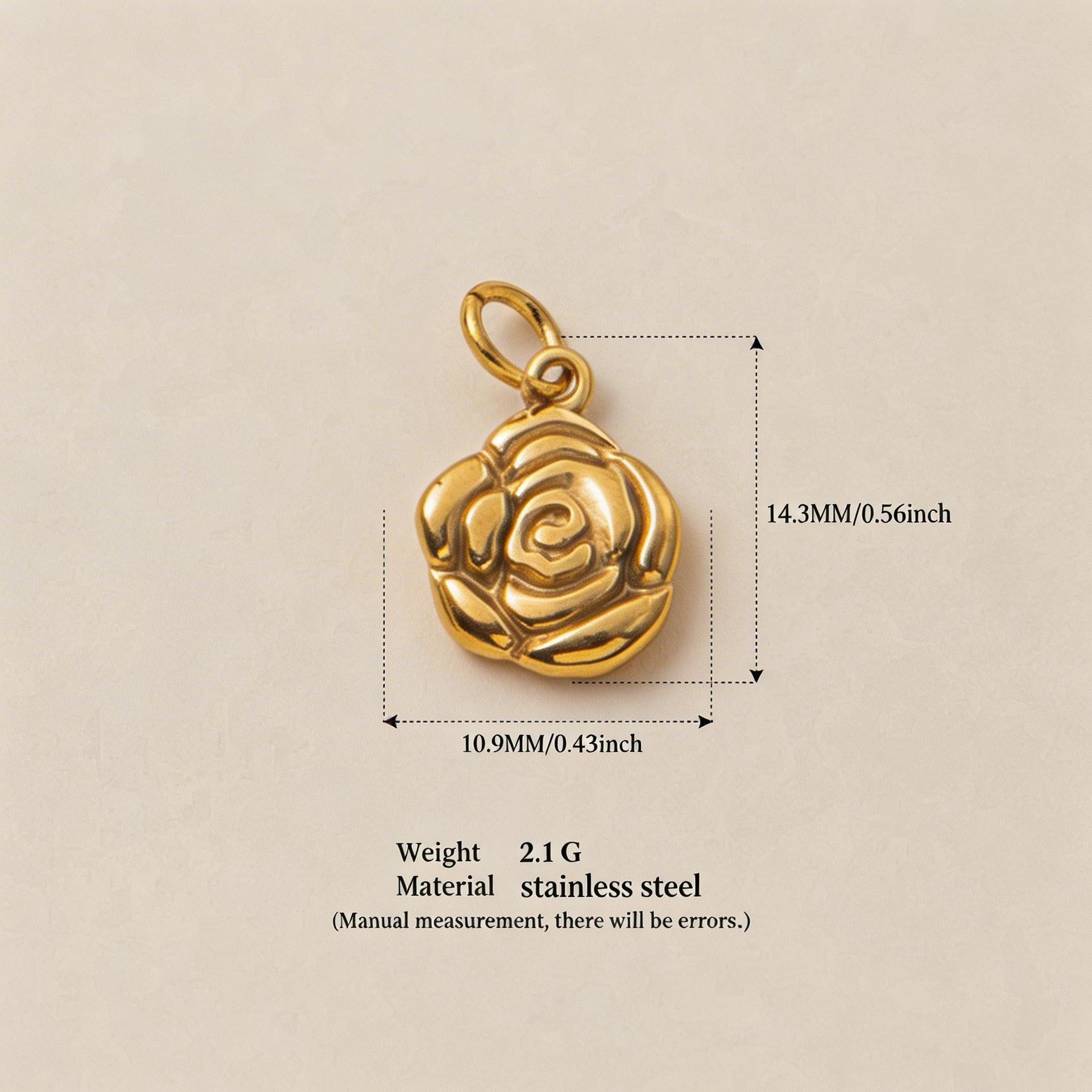 Accessoire pendentif géométrique en acier inoxydable