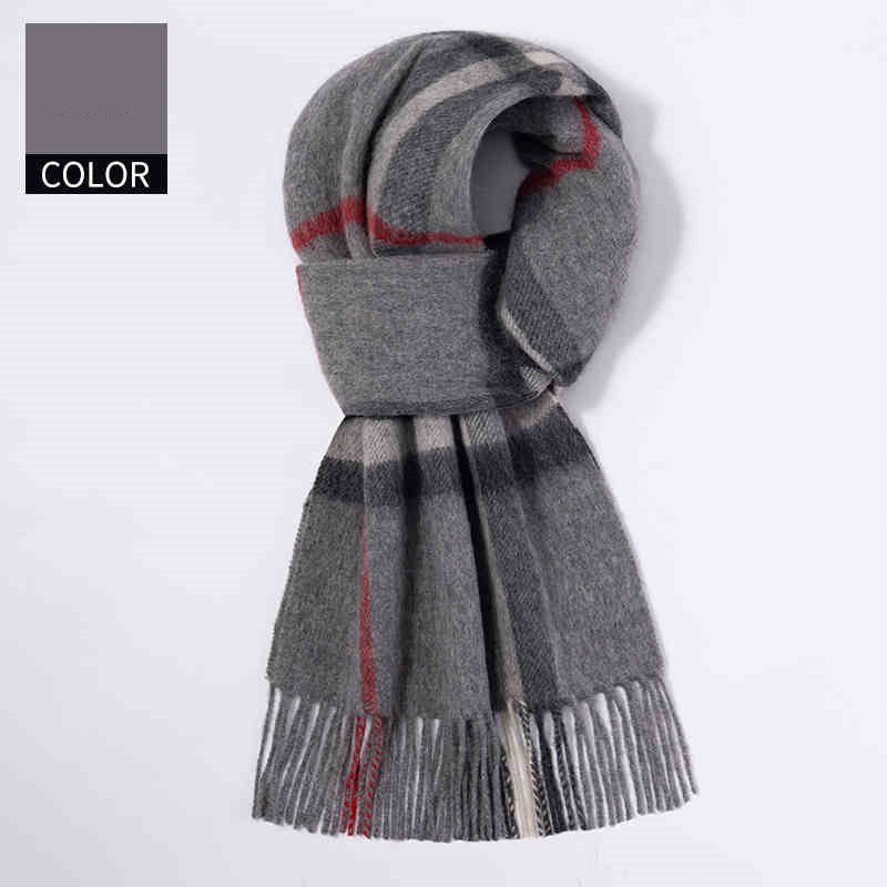 Écharpe de cachemire pour hommes d'hiver