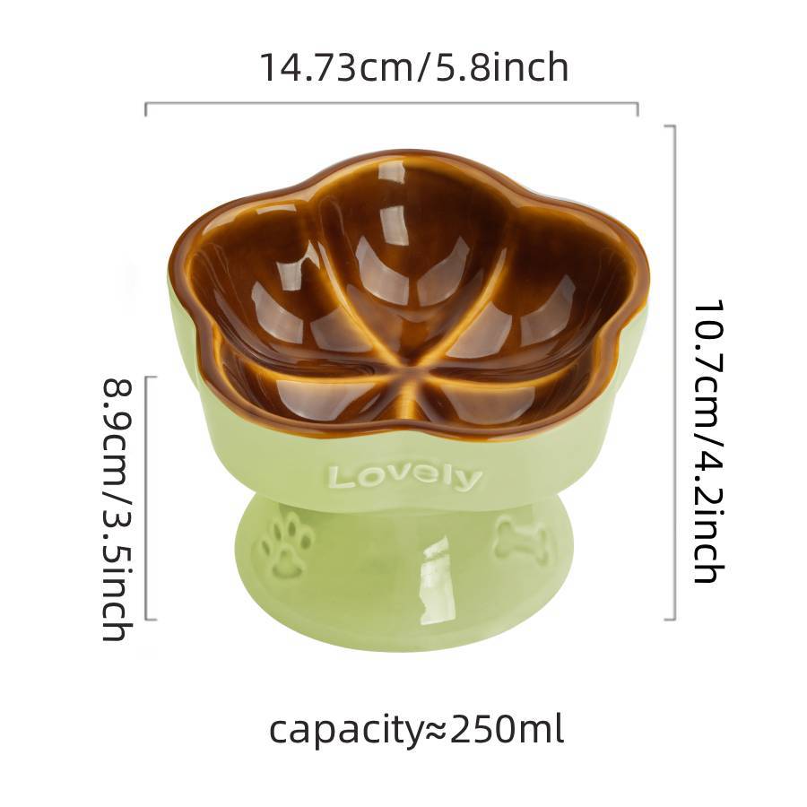 Céramique Élevé Pet Bowl pour chiens moyens à grands