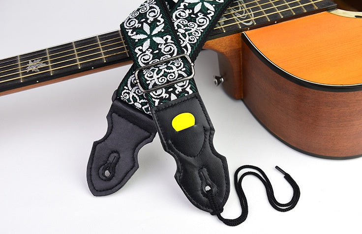 Bracelet pour guitare Folk Guitar Leather Electric Guitar Personnalité Guitare en bois Bracelet pour épaule