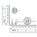 Boucles d'oreilles Moissanite S925 Argent Sterling