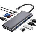 Type-c Station d'accueil 11-en-un avec la carte réseau Hdmi convertisseur tout-en-un
